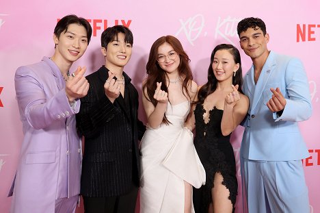 XO, Kitty Los Angeles Premiere at Netflix Tudum Theater on May 11, 2023 in Los Angeles, California - Sang Heon Lee, Minyeong Choi, Anna Cathcart, Gia Kim, Anthony Keyvan - XO, Kitty - Season 1 - Evenementen