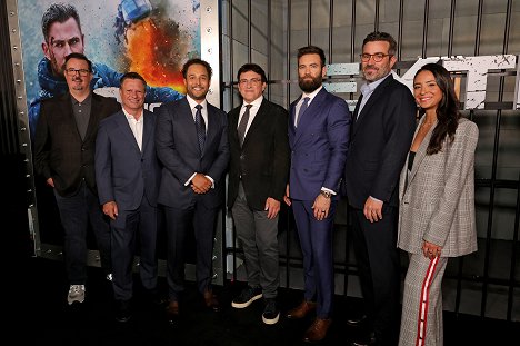 Netflix's Extraction 2 New York Premiere at Jazz at Lincoln Center on June 12, 2023 in New York City - Anthony Russo, Sam Hargrave, Mike Larocca - Extraction 2 - Tapahtumista