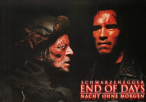 Marc Lawrence, Arnold Schwarzenegger - End of Days - Nacht ohne Morgen - Lobbykarten