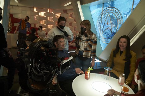 Ethan Peck, Jordan Canning, Rebecca Romijn - Star Trek: Podivné nové světy - Šarády - Z natáčení