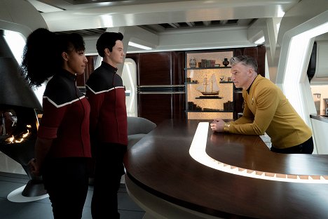 Tawny Newsome, Jack Quaid, Anson Mount - Star Trek: Strange New Worlds - Tierisch olle Sternenreisende - Filmfotos