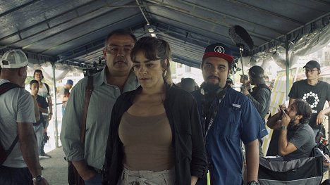 Sandra Reyes, Iván Gaona - Libertador - Del rodaje