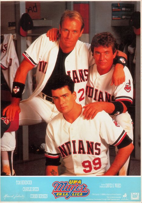 Corbin Bernsen, Charlie Sheen, Tom Berenger - Major League - Lobby Cards