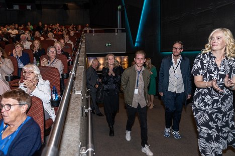 Screening at The 51st Norwegian International Film Festival in Haugesund. - Robin Hounisen, Christian Arhoff, Tonje Hardersen - Viktor mod verden - Evenementen