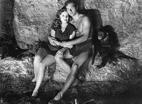 Brenda Joyce, Lex Barker - Tarzan und das blaue Tal - Werbefoto