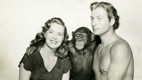 Brenda Joyce, Lex Barker - Tarzan und das blaue Tal - Werbefoto