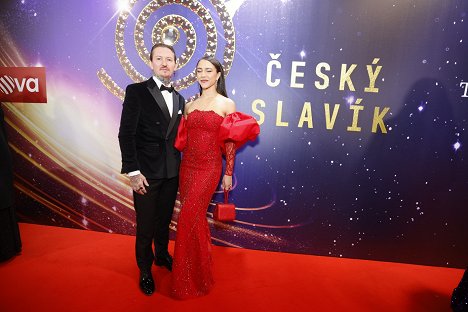 Červený koberec - Přemek Forejt, Eva Salvatore Burešová - Český Slavík 2023 - Z akcí
