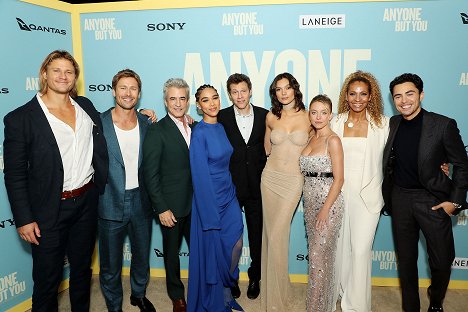 The New York Premiere of Sony Pictures’ ANYONE BUT YOU at the AMC Lincoln Square. - Joe Davidson, Glen Powell, Dermot Mulroney, Alexandra Shipp, Will Gluck, Sydney Sweeney, Michelle Hurd, Darren Barnet - Anyone but You - Events