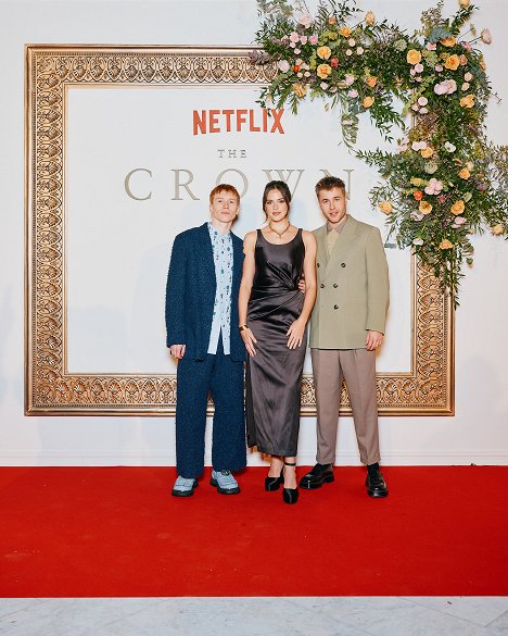 The Crown’s mid-season premiere at the Oslo Opera House on December 11, 2023 - Luther Ford, Meg Bellamy, Ed McVey - The Crown - Season 6 - Evenementen