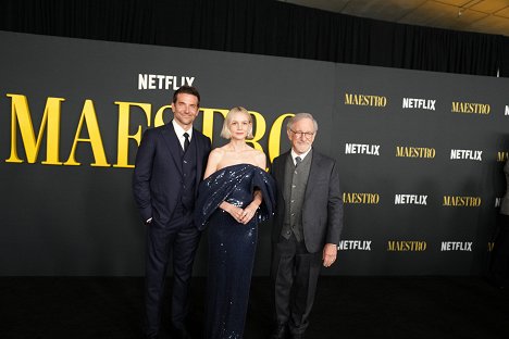 Netflix's Maestro LA special screening at Academy Museum of Motion Pictures on December 12, 2023 in Los Angeles, California - Bradley Cooper, Carey Mulligan, Steven Spielberg - Maestro - Events