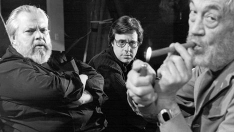 Orson Welles, Peter Bogdanovich, John Huston - A szél másik oldala - Forgatási fotók