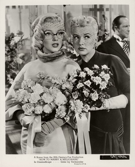 Marilyn Monroe, Betty Grable - Comment épouser un millionnaire - Cartes de lobby