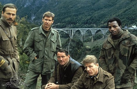 Franco Nero, Harrison Ford, Robert Shaw, Edward Fox, Carl Weathers - Navarone ágyúi 2. - Az új különítmény - Filmfotók