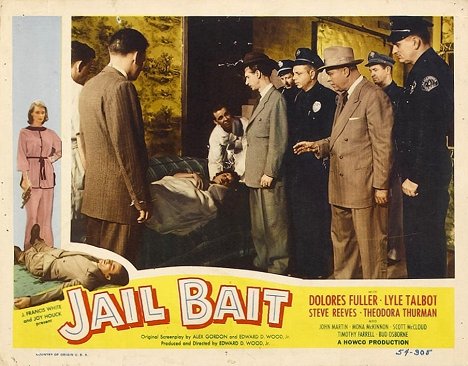 Mona McKinnon, Conrad Brooks, John Avery, Lyle Talbot - Jail Bait - Lobby karty