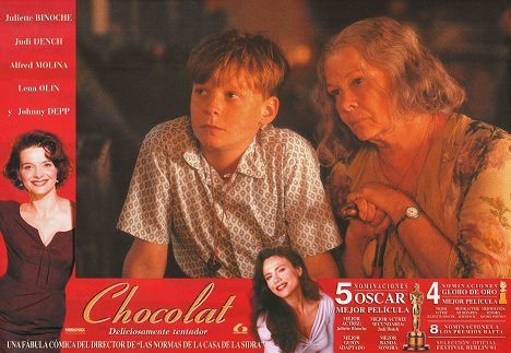 Gaelan Connell, Judi Dench - Le Chocolat - Cartes de lobby