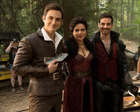 Andrew J. West, Lana Parrilla, Colin O'Donoghue - Once Upon a Time - Anastasie - Tournage