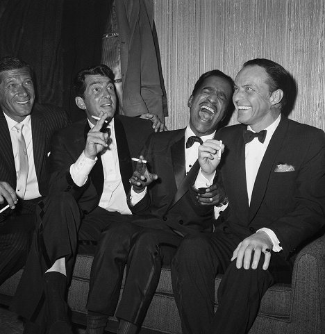 Joey Bishop, Dean Martin, Sammy Davis Jr., Frank Sinatra