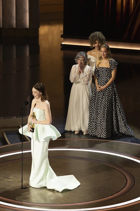 Emma Stone, Sally Field, Jennifer Lawrence - The Oscars - Film