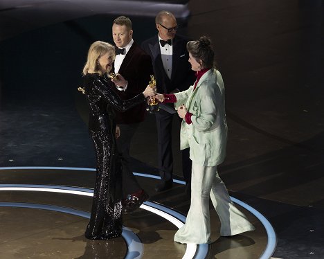 Catherine O'Hara, James Price, Michael Keaton, Shona Heath - Ceremonia de los Oscar 2024 - De la película