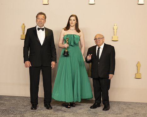 Arnold Schwarzenegger, Jennifer Lame, Danny DeVito - Ceremonia de los Oscar 2024 - Promoción