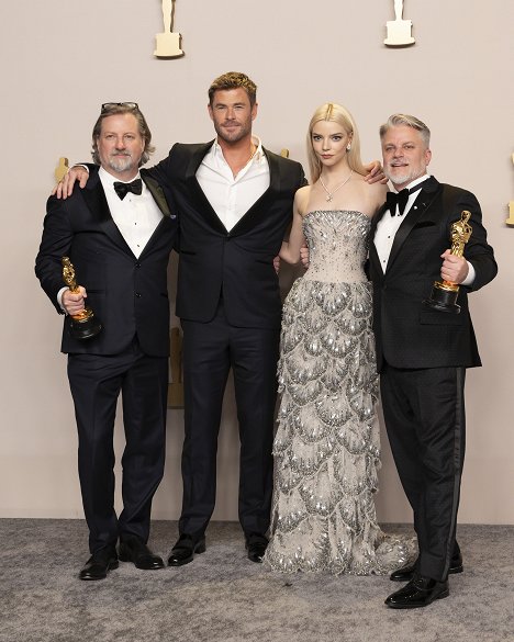 Dave Mullins, Chris Hemsworth, Anya Taylor-Joy, Brad Booker - Ceremonia de los Oscar 2024 - Promoción