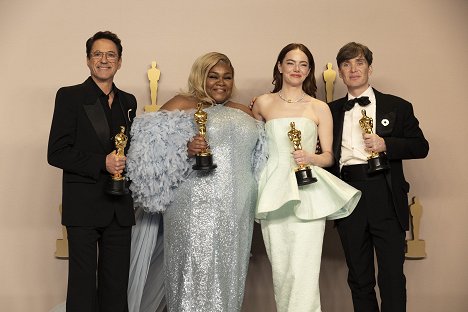 Robert Downey Jr., Da'Vine Joy Randolph, Emma Stone, Cillian Murphy - Ceremonia de los Oscar 2024 - Promoción