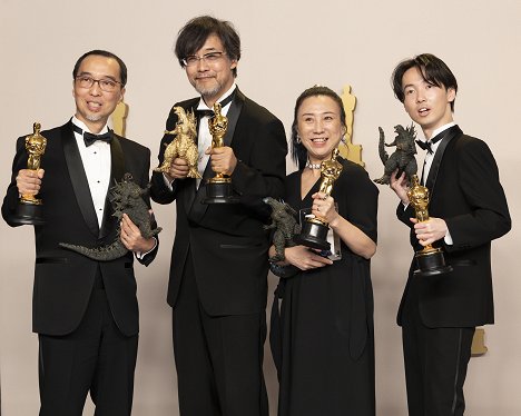 Masaki Takahashi, Takashi Yamazaki, Kiyoko Shibuya, Tatsuji Nojima - Oscar 2024 - Die Academy Awards - Live aus L.A. - Werbefoto
