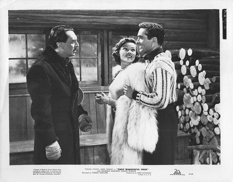 Reginald Gardiner, Gene Tierney, Tyrone Power - That Wonderful Urge - Lobby Cards