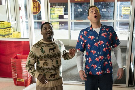 Lil Rel Howery, Zachary Levi - Harold and the Purple Crayon - Photos