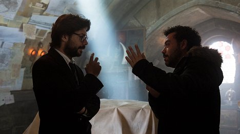Álvaro Morte, Jesús Colmenar - Papírový dům (Netflix verze) - Jsme tady zas! - Z natáčení