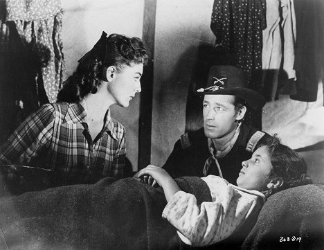 Joan Weldon, Guy Madison - The Command - Filmfotos