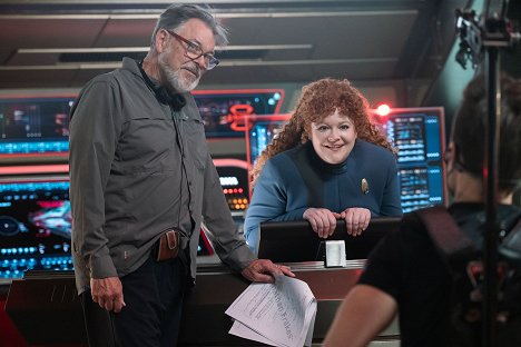 Jonathan Frakes, Mary Wiseman - Star Trek: Discovery - Lagrange Point - Tournage