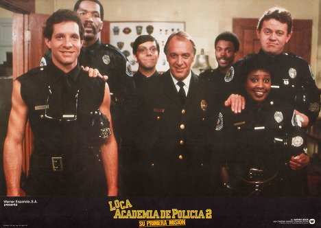 Steve Guttenberg, Bubba Smith, Bruce Mahler, Howard Hesseman, Michael Winslow, David Graf, Marion Ramsey - Rendőrakadémia 2. – Az első feladat - Vitrinfotók