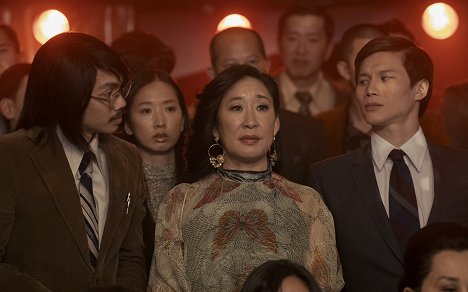 Alan Trong, Sandra Oh, Hoa Xuande - The Sympathizer - Love It or Leave It - Filmfotos