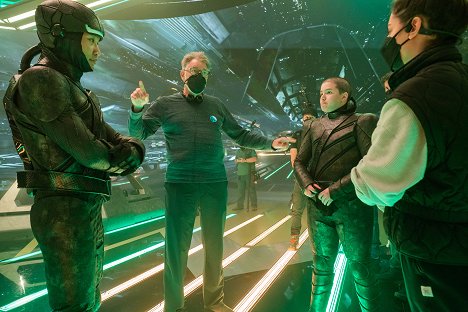 Patrick Kwok-Choon, Jonathan Frakes, Blu del Barrio - Star Trek: Discovery - Lagrange Point - Dreharbeiten