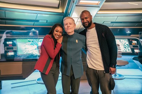 Sonequa Martin-Green, Anthony Rapp, Kenric Green - Star Trek: Discovery - Life, Itself - Dreharbeiten