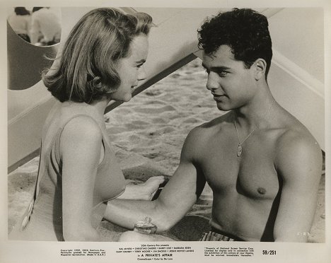 Terry Moore, Sal Mineo - A Private's Affair - Lobby Cards