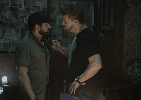 A. J. Buckley, David Boreanaz - SEAL Team - A Perfect Storm - Photos