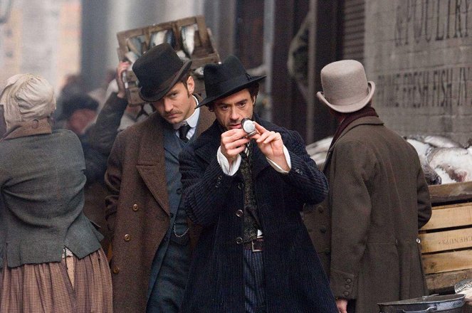 Sherlock Holmes - Do filme - Jude Law, Robert Downey Jr.