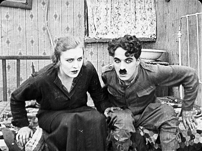 Dobrý voják Charlie - Z filmu - Edna Purviance, Charlie Chaplin