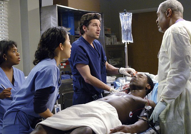 Grey's Anatomy - Photos - Chandra Wilson, Sandra Oh, Patrick Dempsey, James Pickens Jr.
