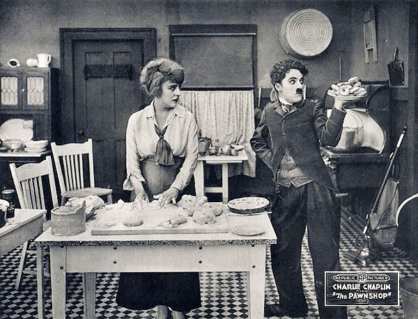 The Pawnshop - De filmes - Edna Purviance, Charlie Chaplin