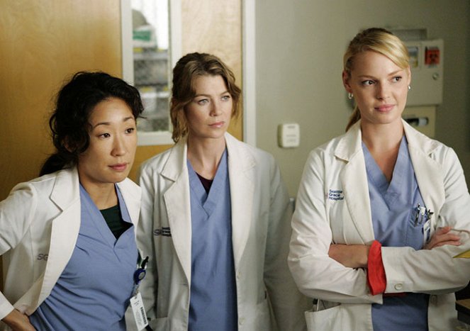 Grey's Anatomy - Die jungen Ärzte - Gerede - Filmfotos - Sandra Oh, Ellen Pompeo, Katherine Heigl