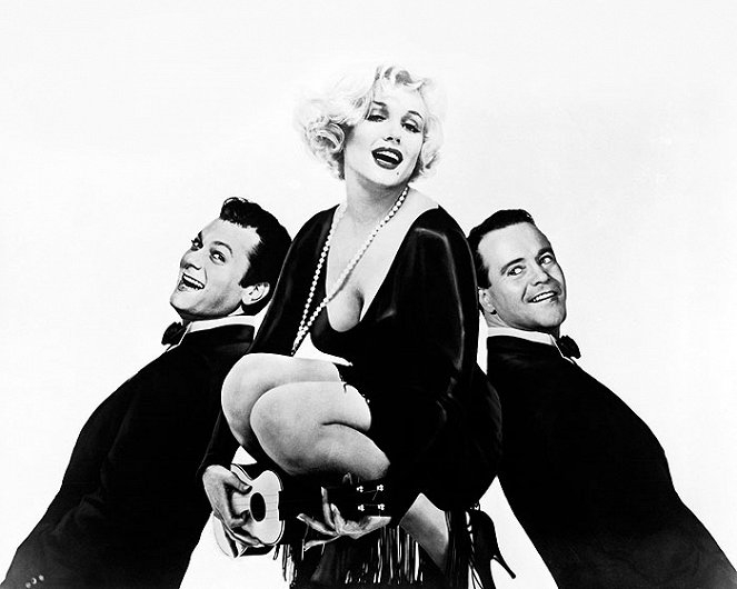 Piukat paikat - Promokuvat - Tony Curtis, Marilyn Monroe, Jack Lemmon