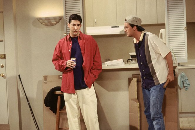 Friends - Season 1 - The One Where Monica Gets a Roommate - Photos - David Schwimmer, Matthew Perry