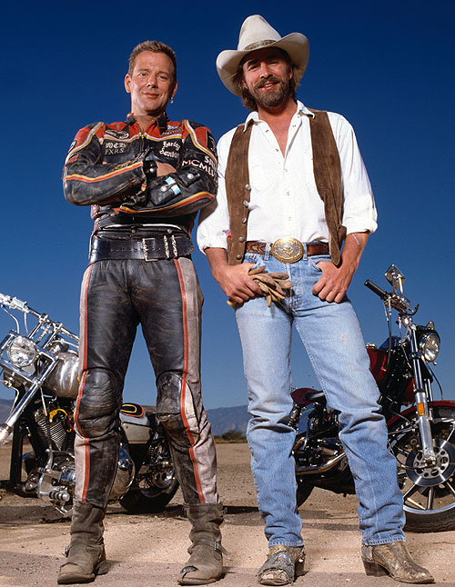 Harley Davidson und der Marlboro-Mann - Werbefoto - Mickey Rourke, Don Johnson