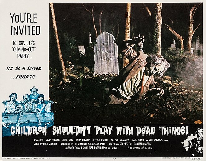 Children Shouldn't Play with Dead Things - Cartes de lobby