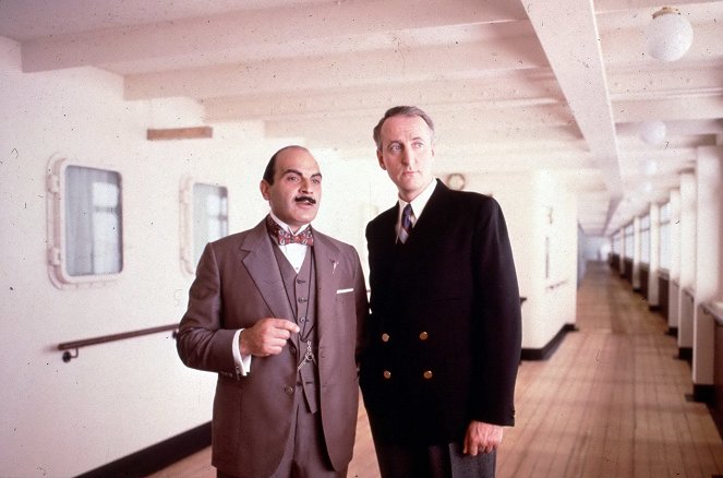Agatha Christie's Poirot - Season 3 - El robo del millón de dólares en bonos - De la película - David Suchet, Hugh Fraser