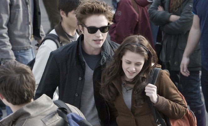 Twilight - Van de set - Kristen Stewart, Robert Pattinson