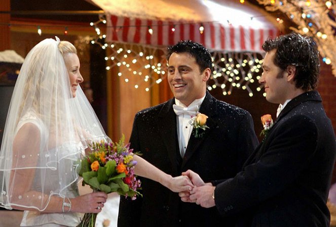 Jóbarátok - Phoebe esküvője - Filmfotók - Lisa Kudrow, Matt LeBlanc, Paul Rudd